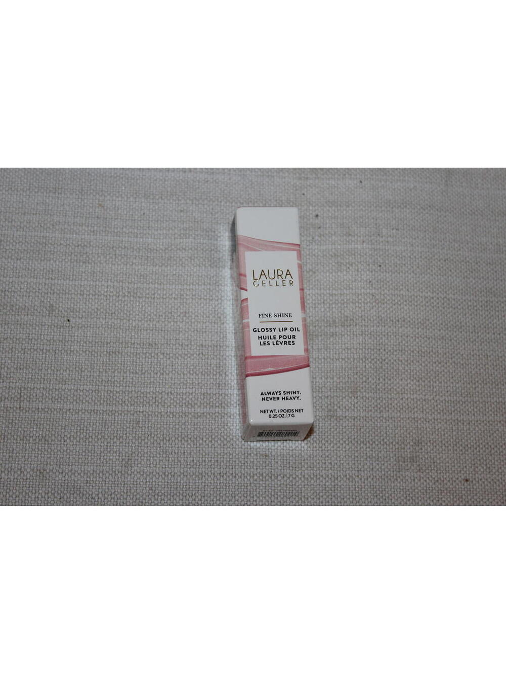 NEW Laura Geller Fine Shine Glossy Lip Oil Beachy Peach 0.25 oz  Sealed